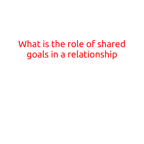 What is the Role of Shared Goals in a Relationship?