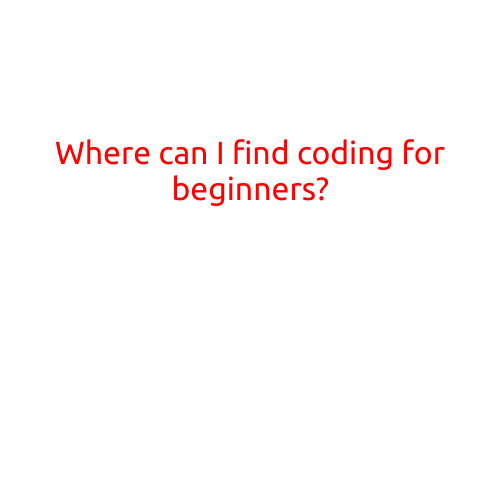 Where can I find coding for beginners?