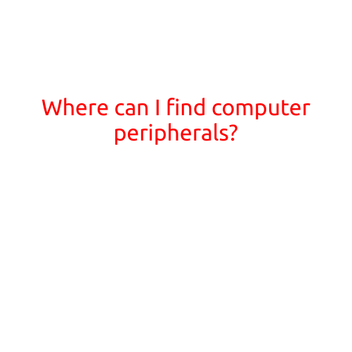 Where Can I Find Computer Peripherals?