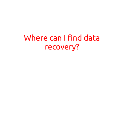 Where Can I Find Data Recovery?