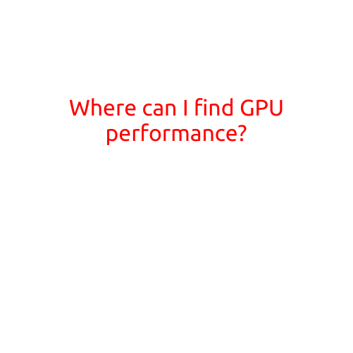 Where can I find GPU Performance?