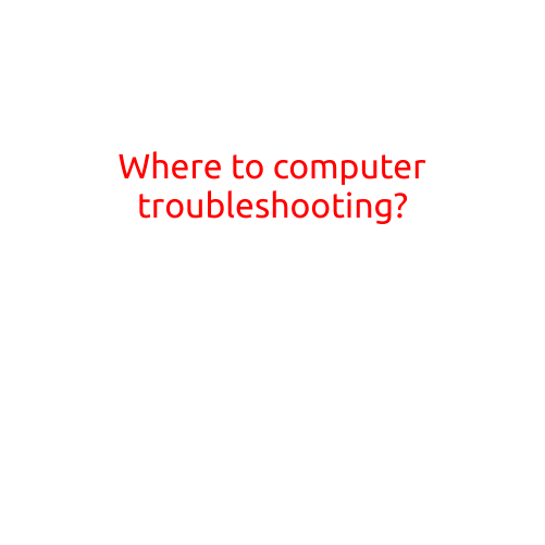 Where to Computer Troubleshooting?