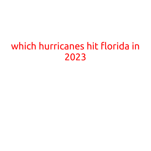 Which Hurricanes Hit Florida in 2023?