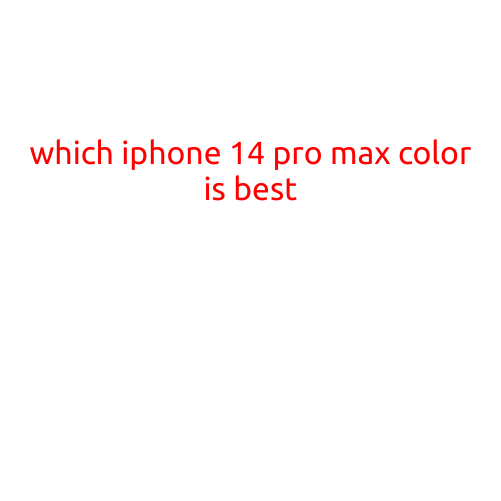 Which iPhone 14 Pro Max Color is Best?