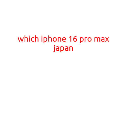 Which iPhone 16 Pro Max is Right for You in Japan?