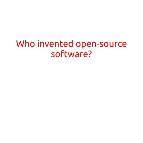 Who Invented Open-Source Software?