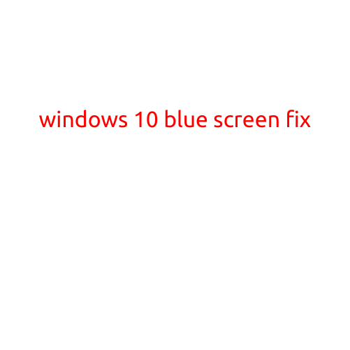 Windows 10 Blue Screen Fix: Restarting Your Computer and Recovering Data