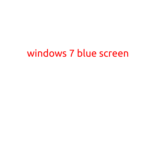 Title: Windows 7 Blue Screen: Causes, Fixes, and Prevention