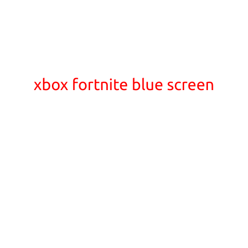 Here is an article with the title "Xbox Fortnite Blue Screen":