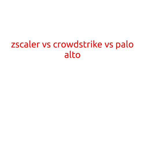 Zscaler vs CrowdStrike vs Palo Alto: A Comparative Analysis of Top Cybersecurity Solutions